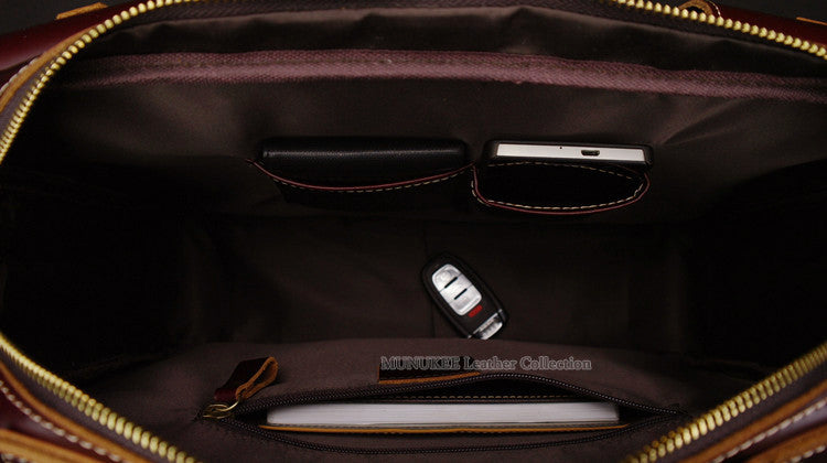 High-Quality Executive Luxury Genuine leather tote travel bags