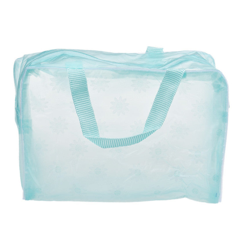 1 pc Floral Portable Transparent Cosmetic Pouch and Organizer Bag