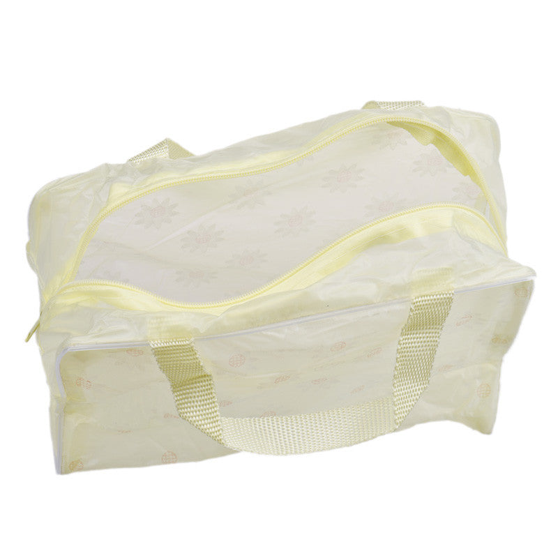 1 pc Floral Portable Transparent Cosmetic Pouch and Organizer Bag