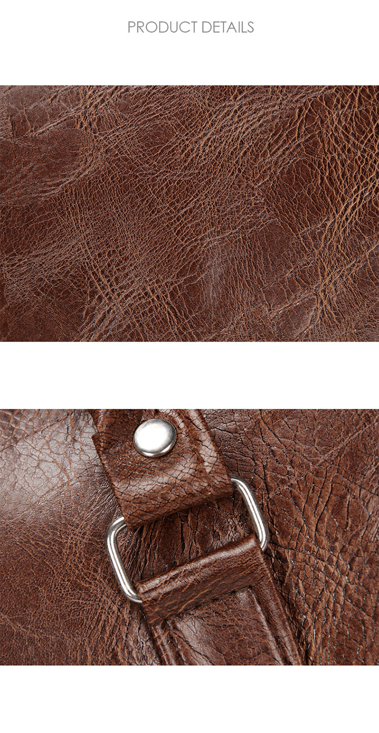 New Arrival Leather Travel Luxury Men Large Capacity Portable Male Shoulder Bags