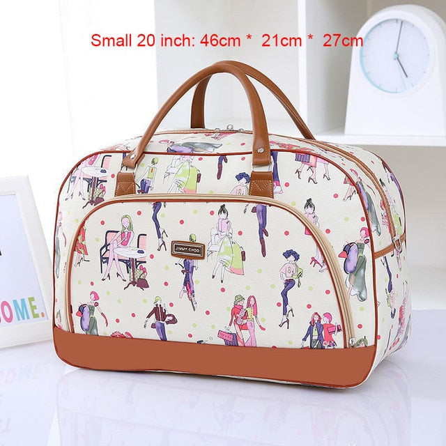 Women Travel 2020 Fashion PU Leather Large Capacity Waterproof Weekend Bags