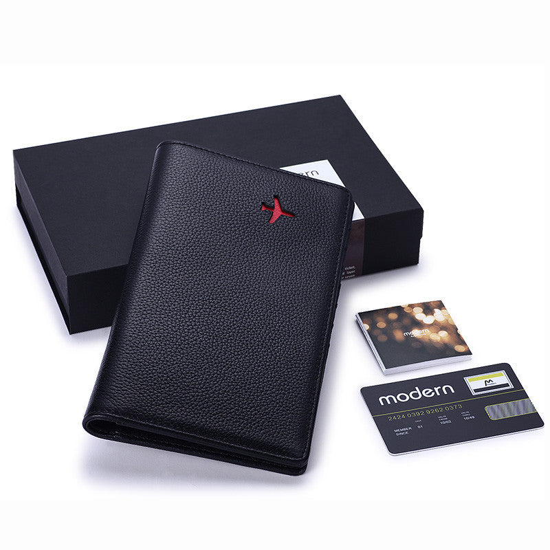 Modern-Luxury 100% Cow Genuine Leather Organizer Trave Wallets