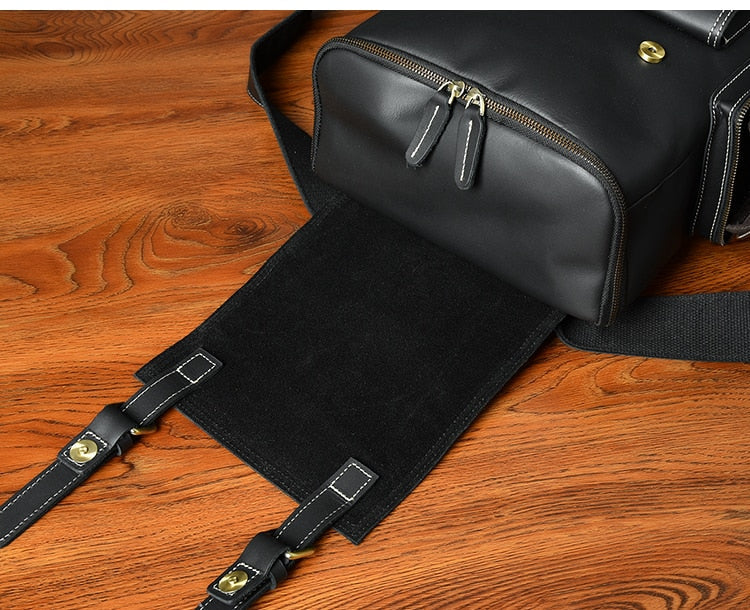 Retro Genuine Leather Men's Backpack Large Capacity Laptop Bag School Backpack Male Shoulder Bags Brown Leather Travel Backpacks