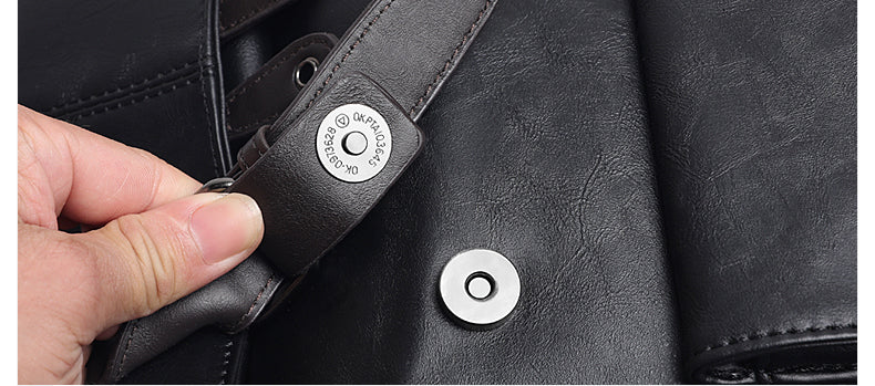 Men's Large Leather Antitheft Travel Backpack Laptop Bags Men Black Bagpack Boy Big Capacity School Male Business Shoulder Bag