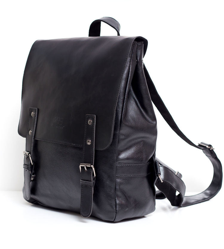 High Quality England Vintage Style PU Leather Men Backpacks